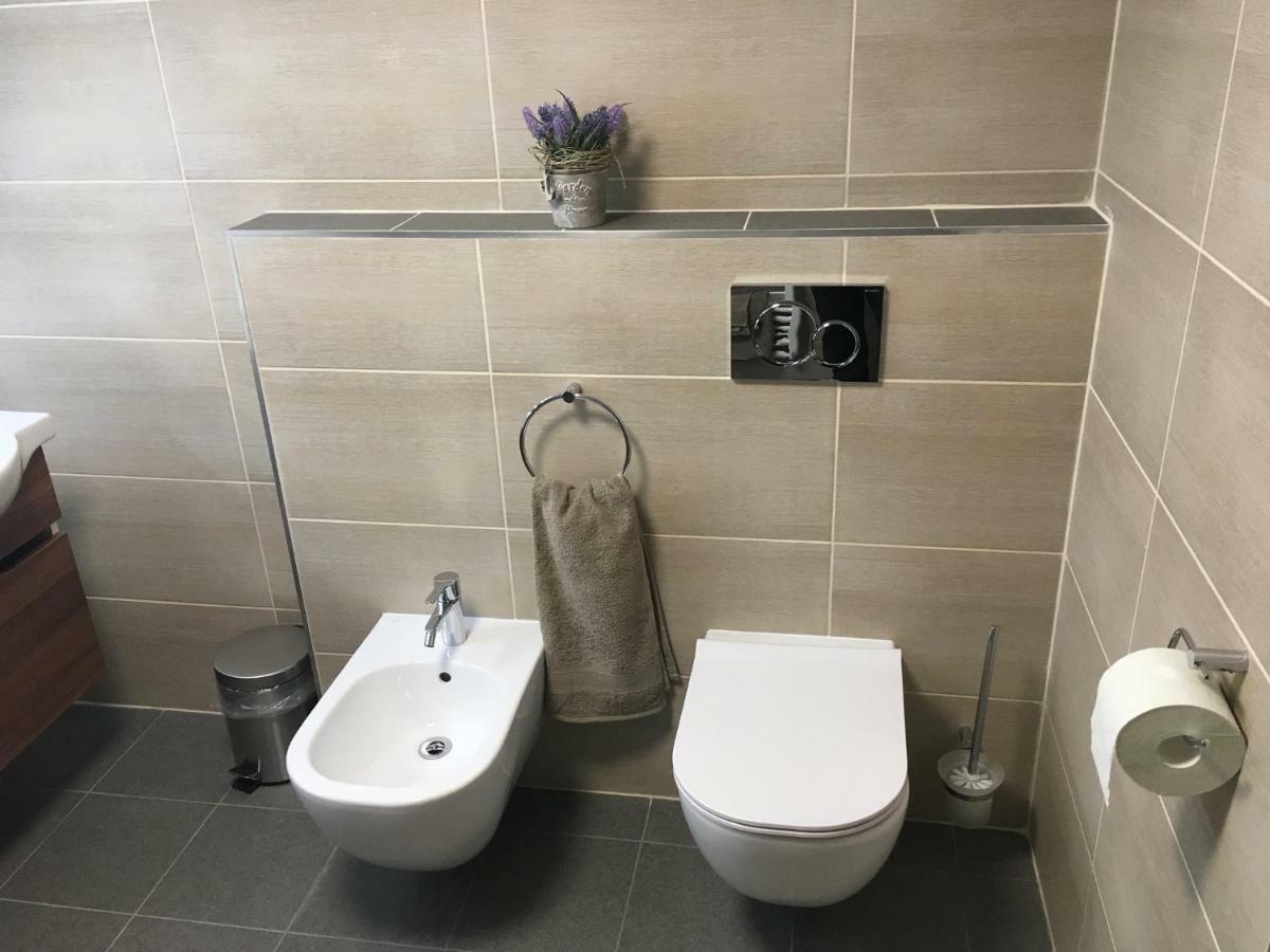 Samostatný mezonetový apartmán s dvěmi ložnicemi a vlastní krytou terasou a sdíleným bazénem Rudník Esterno foto